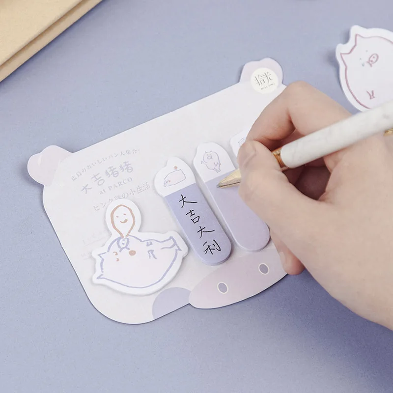 120Sheets Kawaii Pig Memo Pads Cute Sticky Notes Creative Strip Notepads For Kids Gifts School Office Supplies Korean Stationery 
120Sheets Kawaii Pig Memo Pads Cute Sticky Notes Creative Strip Notepads For Kids Gifts School Office Supplies Korean Stationery