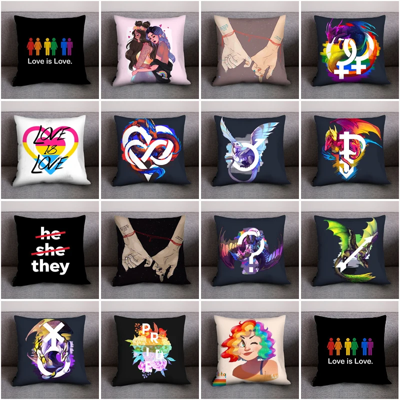 LGBT Love is Love Polyester Pillowcase Pride Gay Cushion Cover True Love Home Decor Throw Pillow Case Couch Cover
LGBT Love is Love Polyester Pillowcase Pride Gay Cushion Cover True Love Home Decor Throw Pillow Case Couch Cover