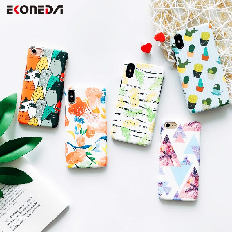 EKONEDA Matte Plants Painted Case For iPhone 7 Hard Case Flower Cactus Back Plastic Cover For iPhone XS Max XR 6S 8 Plus
EKONEDA Matte Plants Painted Case For iPhone 7 Hard Case Flower Cactus Back Plastic Cover For iPhone XS Max XR 6S 8 Plus