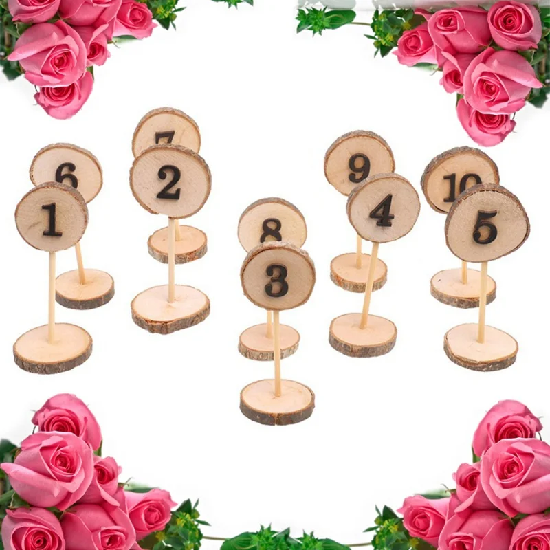 10pcs Rustic Table Number Table Cards Wedding Place holder table number figure card digital seat Decoration Party Supplies
10pcs Rustic Table Number Table Cards Wedding Place holder table number figure card digital seat Decoration Party Supplies