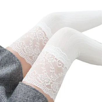 Fashion Women's Lace Stockings 2018 Sexy Warm Thigh High Over The Knee Stockings Socks Long Cotton Stockings Girls Ladies Women
Fashion Women's Lace Stockings 2018 Sexy Warm Thigh High Over The Knee Stockings Socks Long Cotton Stockings Girls Ladies Women