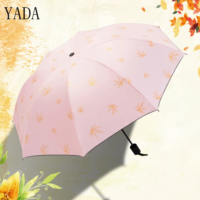 YADA Charms Folding Design Gold Maple Leaf Pattern Umbrella Rain Women Uv High Quality Umbrella For Womens Brand Umbrellas YS412
YADA Charms Folding Design Gold Maple Leaf Pattern Umbrella Rain Women Uv High Quality Umbrella For Womens Brand Umbrellas YS412
