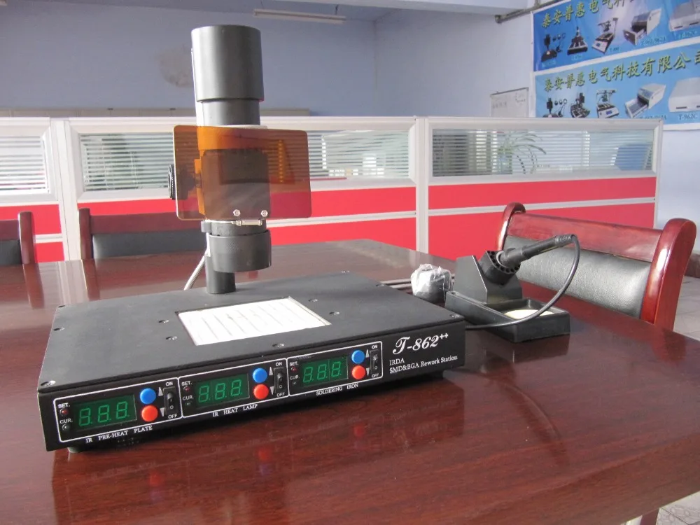 Паяльная станция T-862 + IRDA пайки сварщик T862 инфракрасный SMT SMD BGA T 862 обновленная