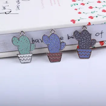 New Arrival 18*25MM Silver Tone Alloy Charms Kawaii Plant Cactus Earring Floating Pendant Charms Enamel Oil Drop Metal Charms
New Arrival 18*25MM Silver Tone Alloy Charms Kawaii Plant Cactus Earring Floating Pendant Charms Enamel Oil Drop Metal Charms