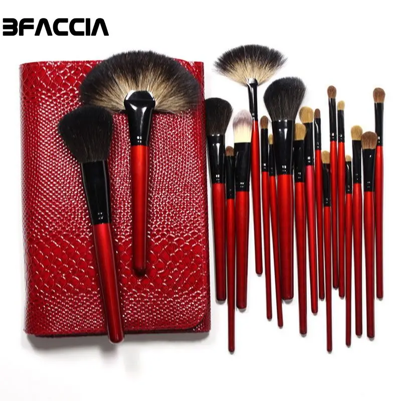 Bfaccia High Quality Goat Hair Makeup Brushes Set 26pcs/lot Blush Eyeshadow Lips Make Up Brush With Leather Case For Beginner
Bfaccia High Quality Goat Hair Makeup Brushes Set 26pcs/lot Blush Eyeshadow Lips Make Up Brush With Leather Case For Beginner