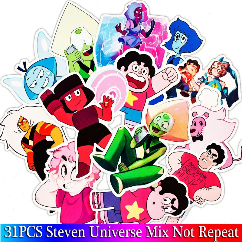 31PCS Pack Cute Cartoon Steven Univer Stickers Set Anime Toy Sticker For Luggage Skateboard Motorcycle Laptop Sticker
31PCS Pack Cute Cartoon Steven Univer Stickers Set Anime Toy Sticker For Luggage Skateboard Motorcycle Laptop Sticker