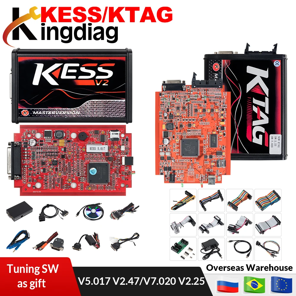 KESS V2 V5.017 V2.47 KTAG V7.020 V2.25 EU Red PCB Unlimited ECM Titanium Master ECU Programmer for Car/Tractor/Bike K-TAG V7.003
KESS V2 V5.017 V2.47 KTAG V7.020 V2.25 EU Red PCB Unlimited ECM Titanium Master ECU Programmer for Car/Tractor/Bike K-TAG V7.003