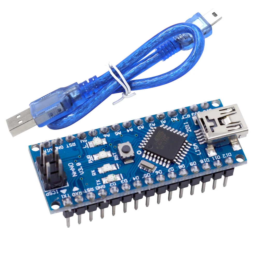 Nano V3.0 контроллер совместим с arduino nano FT232 чип USB драйвер 1.64FT мини кабель 30