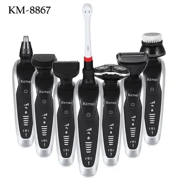 Kemei KM-8867 7 in 1 3D Electric Shaver Braun for Men Wireless Beard Trimmer Rechargeable Shaving Machine Barbeador Razor
Kemei KM-8867 7 in 1 3D Electric Shaver Braun for Men Wireless Beard Trimmer Rechargeable Shaving Machine Barbeador Razor