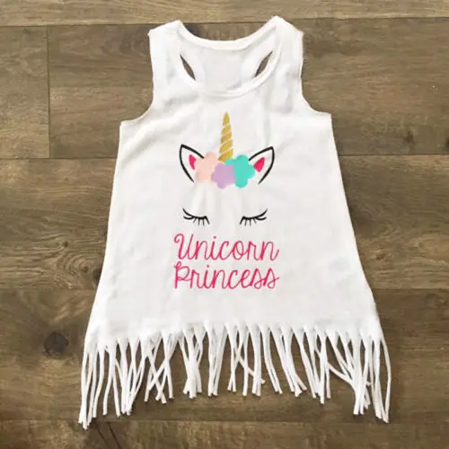 Unicorn Toddler Kids Baby Girl Dress Sleeveless Letter Tassel Party Princess Sundress1-6y
Unicorn Toddler Kids Baby Girl Dress Sleeveless Letter Tassel Party Princess Sundress1-6y