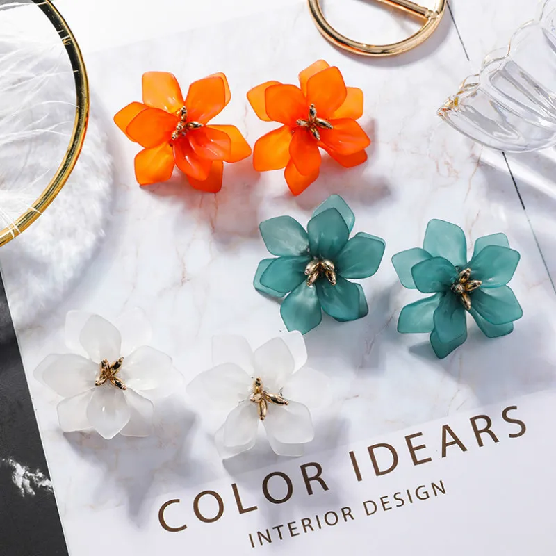 2019 New Arrival Geometric Acrylic Women Trendy Stud Earrings Korean Earrings Acrylic Big Flowers Metal Stamen Earrings Female
2019 New Arrival Geometric Acrylic Women Trendy Stud Earrings Korean Earrings Acrylic Big Flowers Metal Stamen Earrings Female