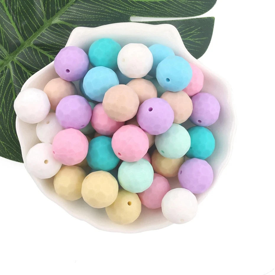 CHEWELRY 10pcs Baby Silicone Teether Multi-faceted Beads Mint DIY Teething Necklace Made Silicone Beads Baby Teether 15mm
CHEWELRY 10pcs Baby Silicone Teether Multi-faceted Beads Mint DIY Teething Necklace Made Silicone Beads Baby Teether 15mm