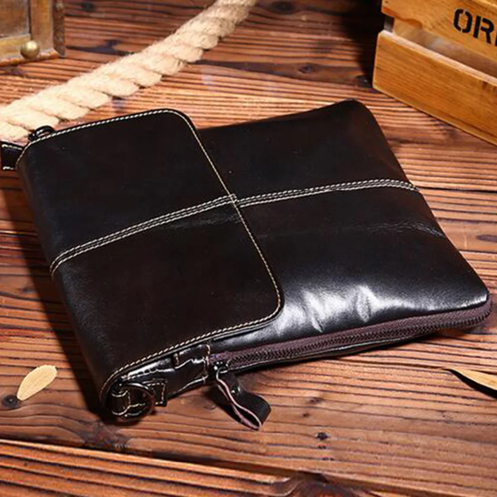 New Top Quality Men Oil wax Cowhide Genuine Leather Retro Cross Body Shoulder Messenger Flat Briefcase Business Bag
New Top Quality Men Oil wax Cowhide Genuine Leather Retro Cross Body Shoulder Messenger Flat Briefcase Business Bag