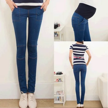 2015 new cute blue simplified design maternity jeans pants for pregnant women gift plus size
2015 new cute blue simplified design maternity jeans pants for pregnant women gift plus size