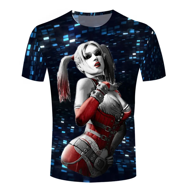 

New Joker DC Comics Superhero 3D Print T-Shirt Women Men Summer Style t shirt Harley Quinn Carnage joker tee tops plus size