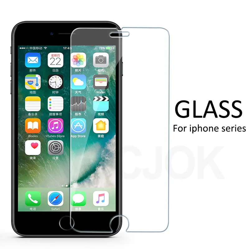 9H Tough Protective Glass on the For iPhone X XS Max XR 5 5S SE Screen Protector Film For iPhone 6S 6 7 8 Plus Protective Glass
9H Tough Protective Glass on the For iPhone X XS Max XR 5 5S SE Screen Protector Film For iPhone 6S 6 7 8 Plus Protective Glass