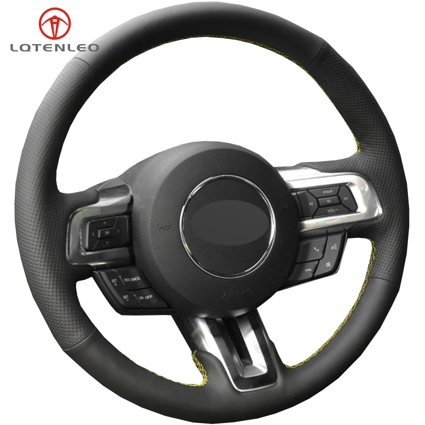 LQTENLEO Black Artificial Leather Hand-stitched Car Steering Wheel Cover For Ford Mustang 2015-2020 Mustang GT GT350R 2015-2020
LQTENLEO Black Artificial Leather Hand-stitched Car Steering Wheel Cover For Ford Mustang 2015-2020 Mustang GT GT350R 2015-2020