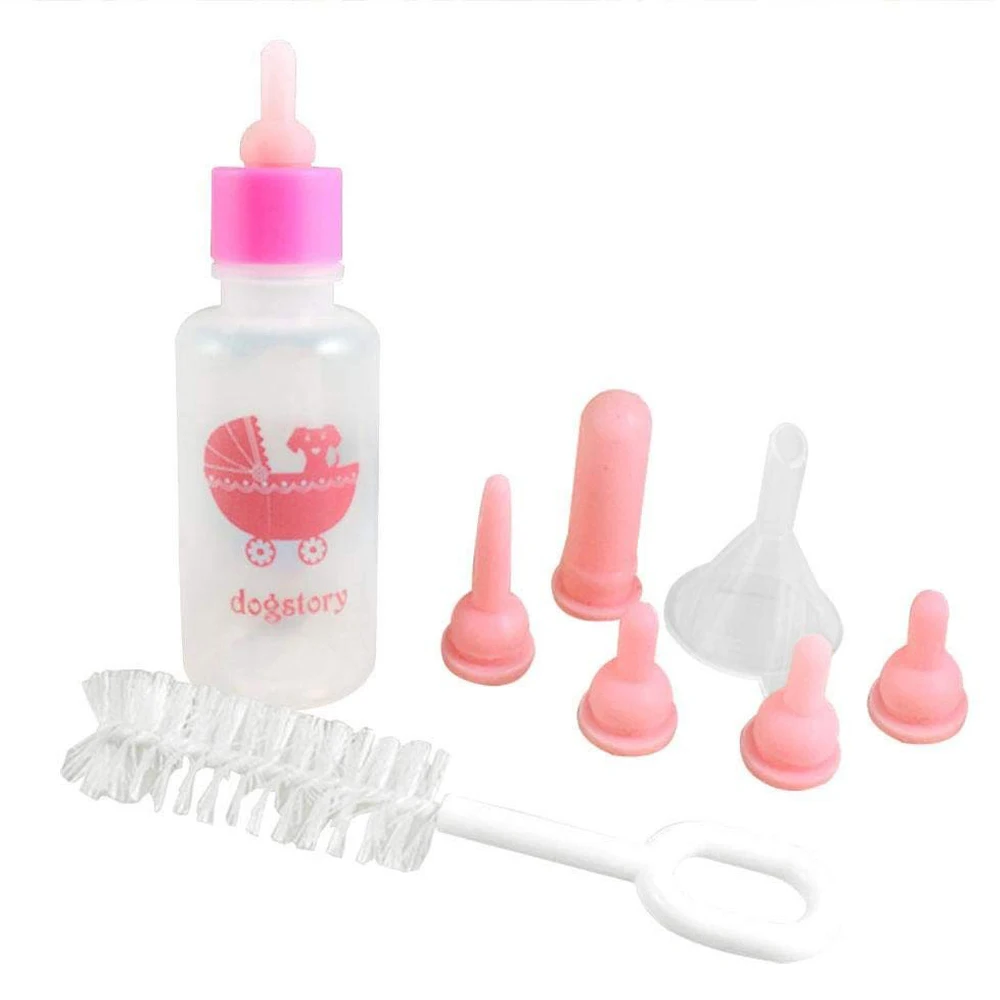 Pet Nurser Nursing Feeding Silicone Bottle Kits with Replacement Nipples,Milk Water Feeding For Kittens Puppy Hamsters Gerbils a
Pet Nurser Nursing Feeding Silicone Bottle Kits with Replacement Nipples,Milk Water Feeding For Kittens Puppy Hamsters Gerbils a
