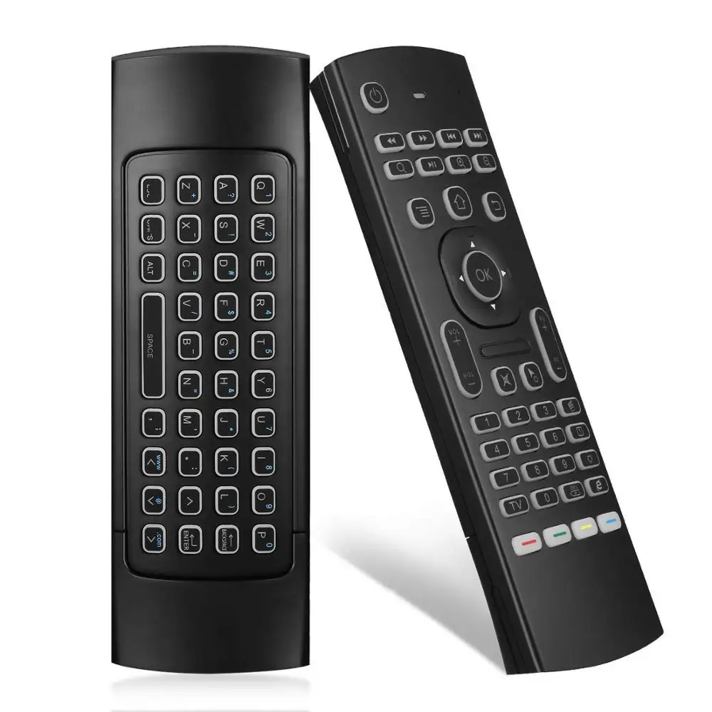 iLebygo Russian,German,English MX3 voice Backlit Air Mouse Smart Remote Control IR 2.4G RF Wireless Keyboard For Android Windows
iLebygo Russian,German,English MX3 voice Backlit Air Mouse Smart Remote Control IR 2.4G RF Wireless Keyboard For Android Windows
