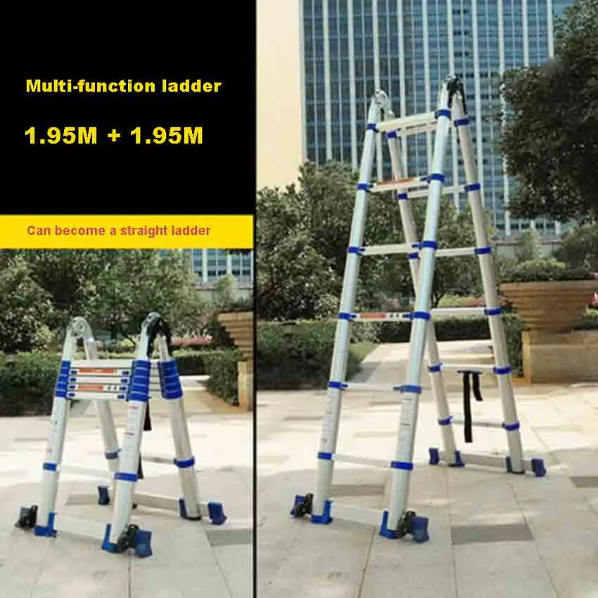 JJS511 High Quality Multi-function Ladder Portable Household Folding Ladder Thick Aluminum Alloy Engineering Ladder(1.95M+1.95M)
JJS511 High Quality Multi-function Ladder Portable Household Folding Ladder Thick Aluminum Alloy Engineering Ladder(1.95M+1.95M)