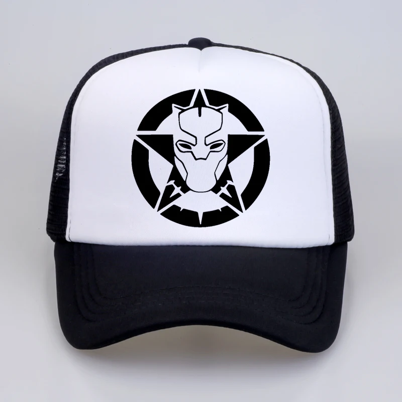 fashion Black Panther Wakanda Superhero men Baseball Cap Snapback hat For Men Baseball Mesh Net Trucker Cap Dad Hat
fashion Black Panther Wakanda Superhero men Baseball Cap Snapback hat For Men Baseball Mesh Net Trucker Cap Dad Hat