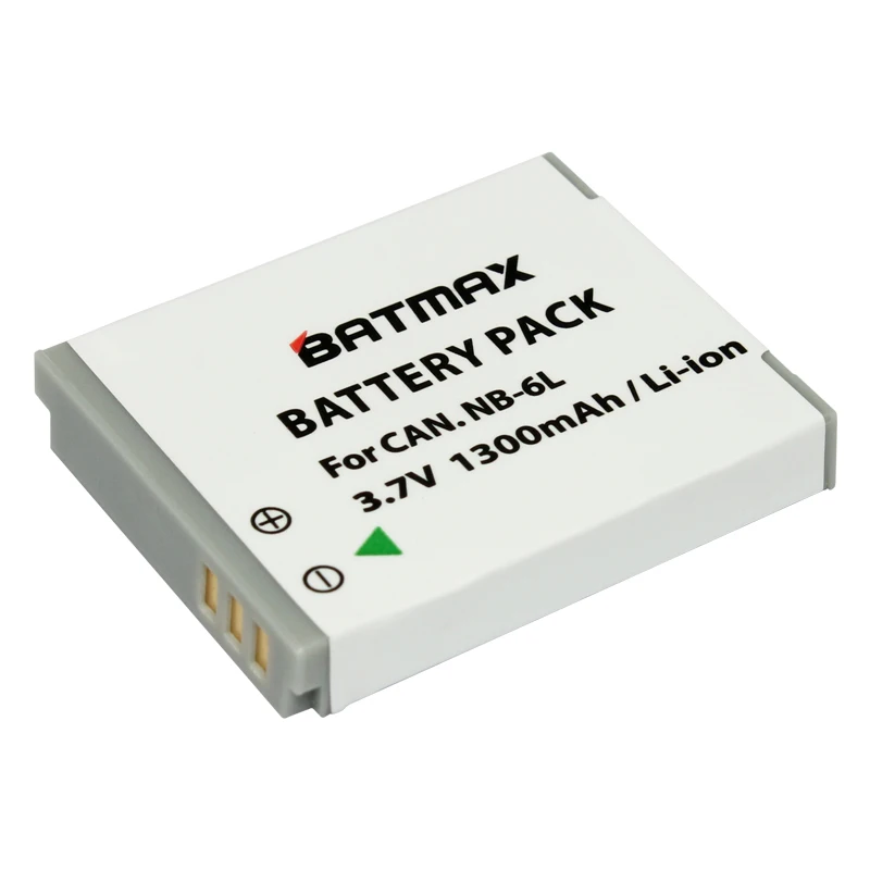 Batmax 1300mAh NB-6L NB6L NB-6LH Li-ion Battery For Canon Power-shot SX520 HS SX530 SX600 SX610 SX700 SX710 IXUS 85 95 200 210
Batmax 1300mAh NB-6L NB6L NB-6LH Li-ion Battery For Canon Power-shot SX520 HS SX530 SX600 SX610 SX700 SX710 IXUS 85 95 200 210
