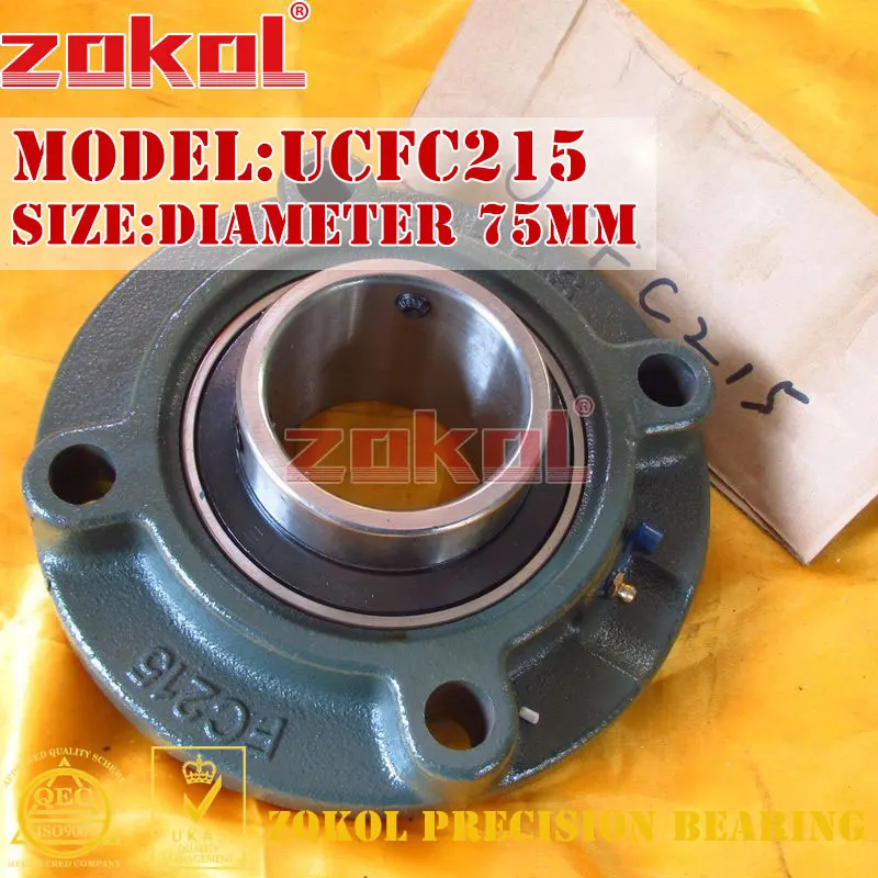 Подшипник ZOKOL, фланцевый картридж, подшипник UCFC215 TY90515Y, блок подушек, шариковый подшипник, диаметр 75 мм
Подшипник ZOKOL, фланцевый картридж, подшипник UCFC215 TY90515Y, блок подушек, шариковый подшипник, диаметр 75 мм