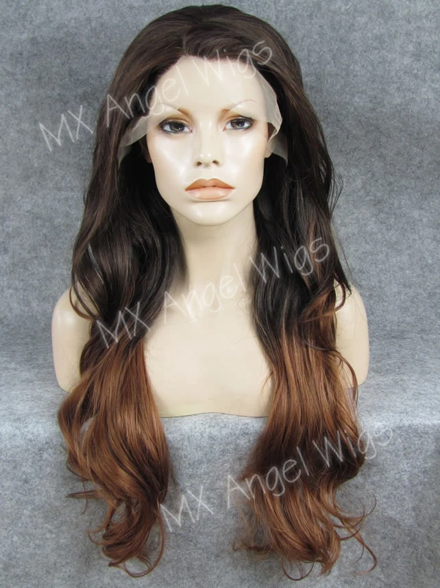 K12 26 Wavy PT2/30# Dark Brown Root To Auburn Ombre Color Synthetic Lace Front Wigs Heat Resistant Heavy Density kanekalon Wigs K12 26 Wavy PT2/30# Dark Brown Root To Auburn Ombre Color Synthetic Lace Front Wigs Heat Resistant Heavy Density kanekalon Wigs<br><br>Aliexpress