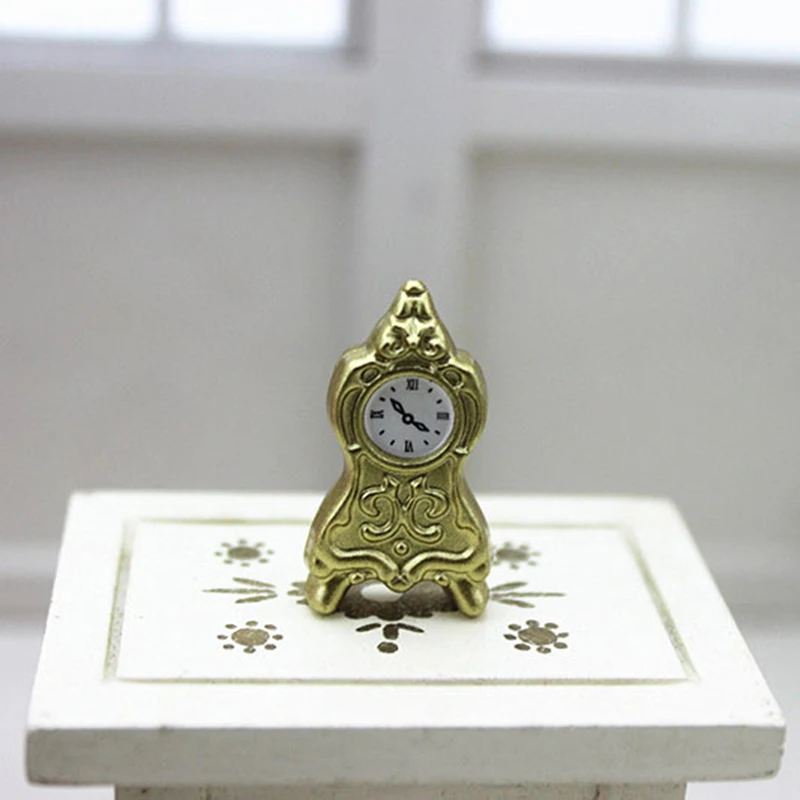 Mini Small Clock Model Matte Gold Ornaments Retro Feel Good Doll Houses Dollhouse Miniature Furniture Decoration
Mini Small Clock Model Matte Gold Ornaments Retro Feel Good Doll Houses Dollhouse Miniature Furniture Decoration