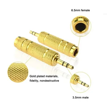 3.5mm 1/8" Male to 6.5 mm 1/4" Female Audio Adapter Converter Cable for Microphone Guitar Stereo Audio Jack Adapter Plug 1pcs
3.5mm 1/8" Male to 6.5 mm 1/4" Female Audio Adapter Converter Cable for Microphone Guitar Stereo Audio Jack Adapter Plug 1pcs