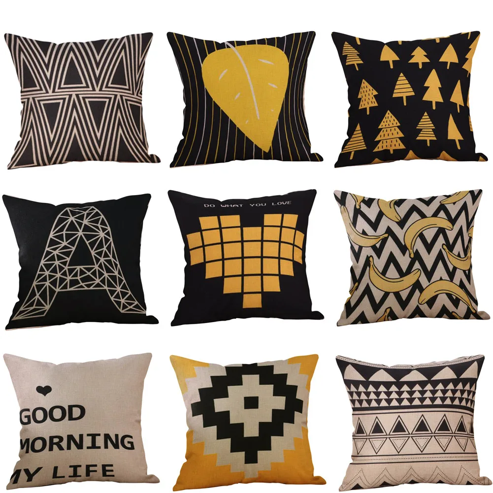 Mustard Pillow Case Yellow Geometric Pattern Fall Autumn Cushion Cover Sofa 45x45cm Pillow Covers Home Decorative 1030
Mustard Pillow Case Yellow Geometric Pattern Fall Autumn Cushion Cover Sofa 45x45cm Pillow Covers Home Decorative 1030