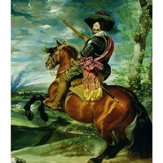 Equestrian Portrait of Don Gaspar de Guzman Poster Print by Diego Velazquez (24 x 36)