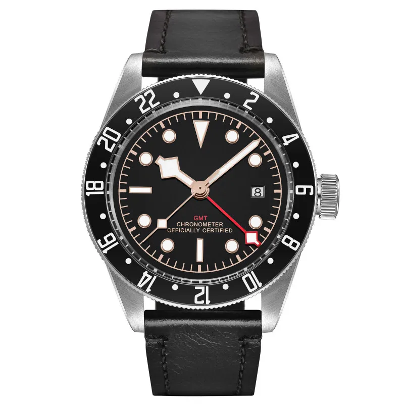 Corgeut 41mm Black Dial Bay GMT Sapphire glass automatic Wristwatches with stainless steel case deployment buckle
Corgeut 41mm Black Dial Bay GMT Sapphire glass automatic Wristwatches with stainless steel case deployment buckle