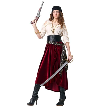 Classic Role Playing Pirate Cosplay Costume Woman Halloween Sexy Warrior Costumes Adult Women Carnival Party Fancy Dress Outfit
Classic Role Playing Pirate Cosplay Costume Woman Halloween Sexy Warrior Costumes Adult Women Carnival Party Fancy Dress Outfit