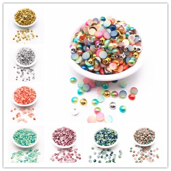 NEW 3/4/5/6/8mm Multi-color Half Pearl Bead Flat Back for DIY Jewelry Making Accessories
NEW 3/4/5/6/8mm Multi-color Half Pearl Bead Flat Back for DIY Jewelry Making Accessories