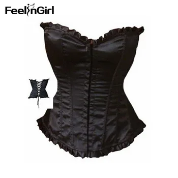 FeelinGirl BIG SALE Satin Bone Lace Up Steampunk Corset Sexy Bustier Women Corselet Corset Bustier Corset Overbust Slim Corset-G
FeelinGirl BIG SALE Satin Bone Lace Up Steampunk Corset Sexy Bustier Women Corselet Corset Bustier Corset Overbust Slim Corset-G