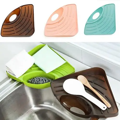 20# Space Saving Kitchen Triangular Shelf Sink Dish Drain Rack Bathroom Soap Sponge Holder Storage High Quality
20# Space Saving Kitchen Triangular Shelf Sink Dish Drain Rack Bathroom Soap Sponge Holder Storage High Quality