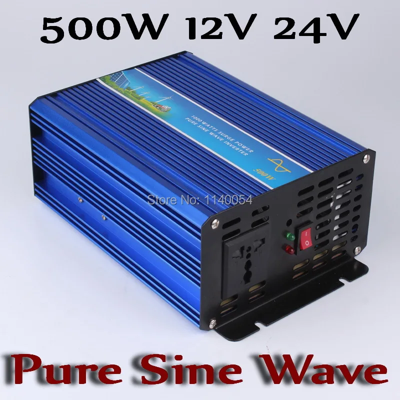 500W Solar Wind Inverter 12V 24V DC to AC 220V 110V with 1000W Surge Power, 500W Off Grid Power Inverter Pure Sine Wave Output
500W Solar Wind Inverter 12V 24V DC to AC 220V 110V with 1000W Surge Power, 500W Off Grid Power Inverter Pure Sine Wave Output