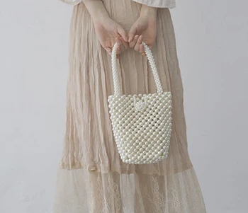 Beaded bag Evening Pearl Bag Lady Handmade luxury Handbags Female Vintage tote bags for Women New Fashion
Beaded bag Evening Pearl Bag Lady Handmade luxury Handbags Female Vintage tote bags for Women New Fashion