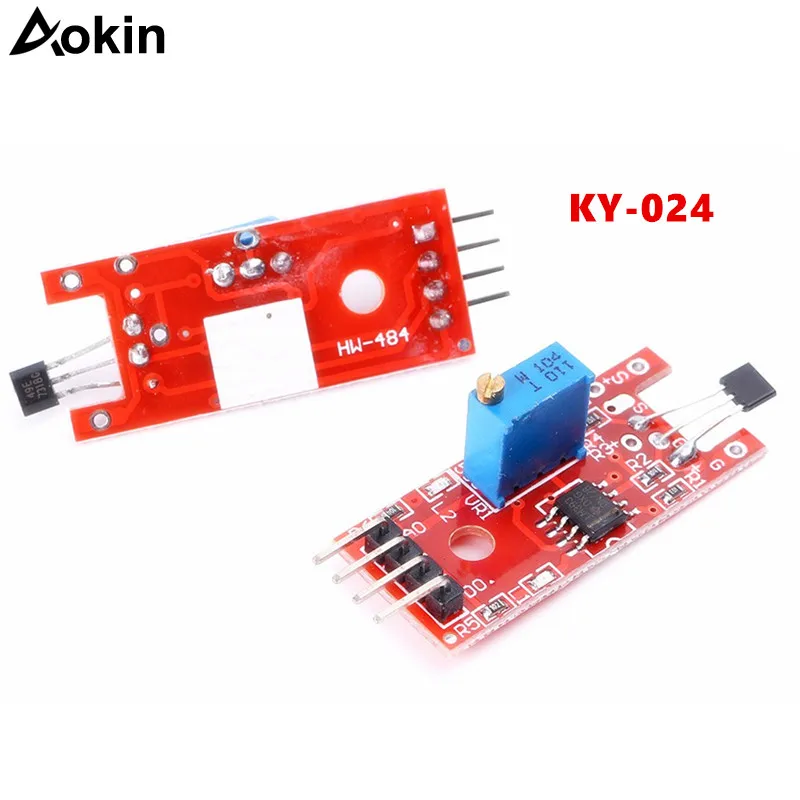 KY 024 KY-024 Linear Magnetic Hall Effect Switches Speed Counting Sensor Module for Arduino AVR MCU PIC
KY 024 KY-024 Linear Magnetic Hall Effect Switches Speed Counting Sensor Module for Arduino AVR MCU PIC
