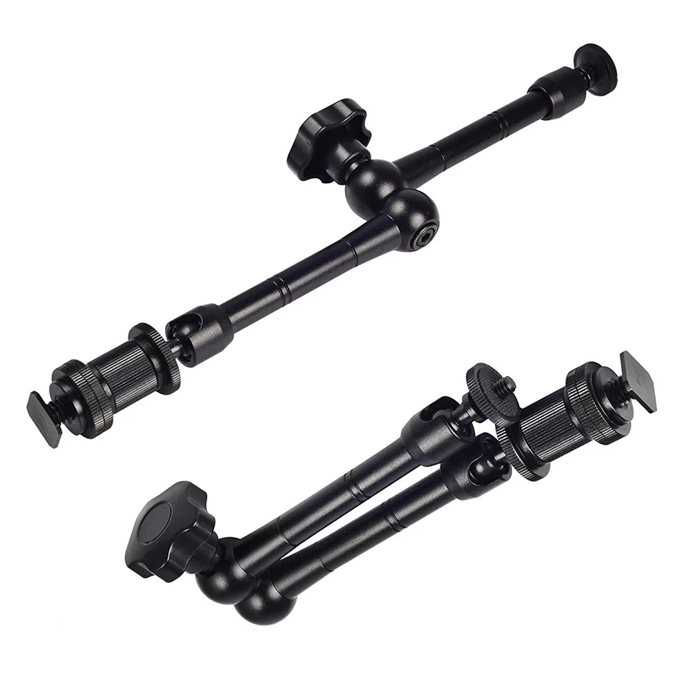 AAAE Top 11" Magic Arm Articulating Friction Arm with Shoe Mounts for DSLR Camera Rig, LCD Monitor, DV Monitor, LED Light
AAAE Top 11" Magic Arm Articulating Friction Arm with Shoe Mounts for DSLR Camera Rig, LCD Monitor, DV Monitor, LED Light
