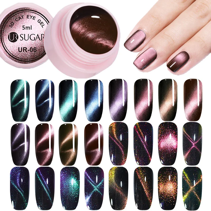 UR SUGAR 5ml Cat Eyes Nail Gel Polish 5D Magnetic Soak Off UV Gel Shining Purple Blue DIY Magnet Gel Varnish Manicure
UR SUGAR 5ml Cat Eyes Nail Gel Polish 5D Magnetic Soak Off UV Gel Shining Purple Blue DIY Magnet Gel Varnish Manicure