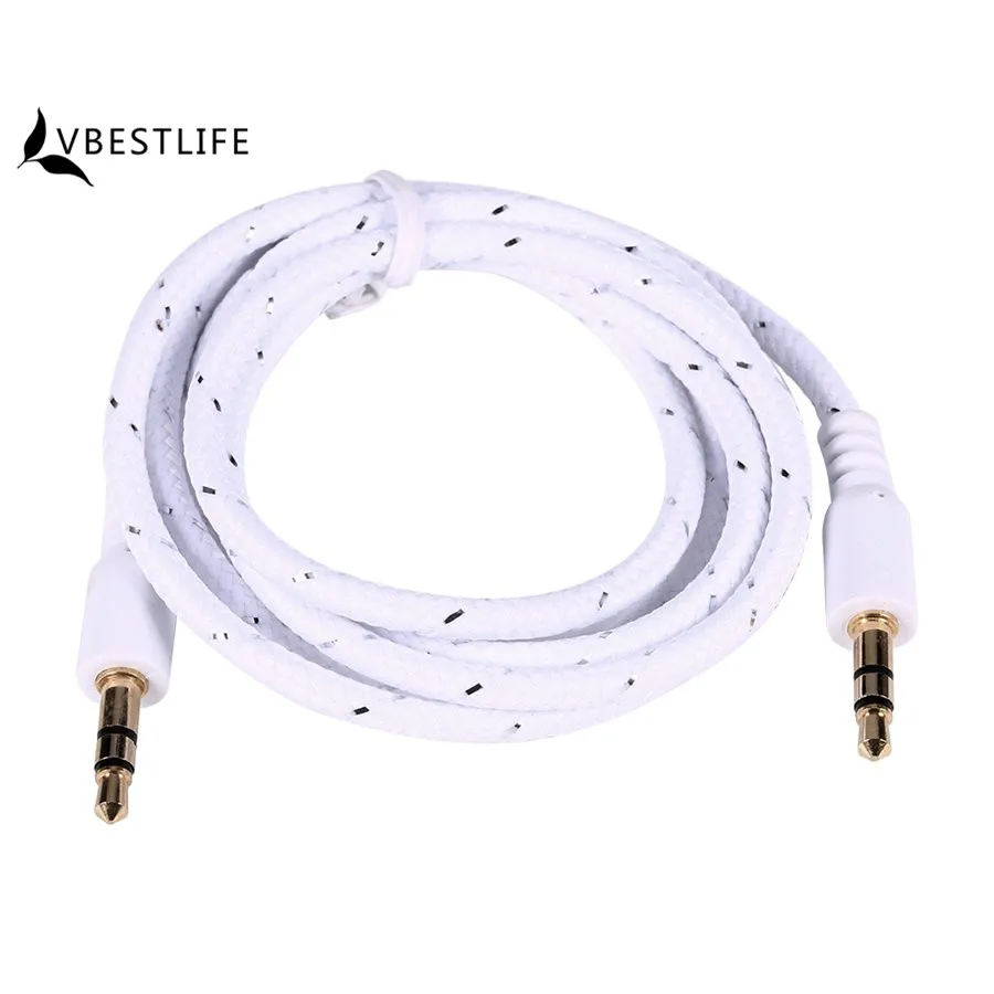 Colorful AUX Auxiliary Cable 3.5mm Jack Male to Male Stereo Audio Braided Cable for iPhone iPod MP3 Car Phone
Colorful AUX Auxiliary Cable 3.5mm Jack Male to Male Stereo Audio Braided Cable for iPhone iPod MP3 Car Phone