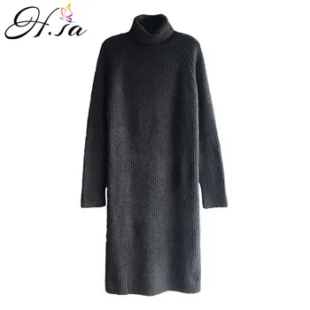 H.SA Women Long Sweater and Dress Turtleneck Winter Long Knitwear Sweaters and Jumpers Loose Overszied Korean Thick Pull 2019
H.SA Women Long Sweater and Dress Turtleneck Winter Long Knitwear Sweaters and Jumpers Loose Overszied Korean Thick Pull 2019