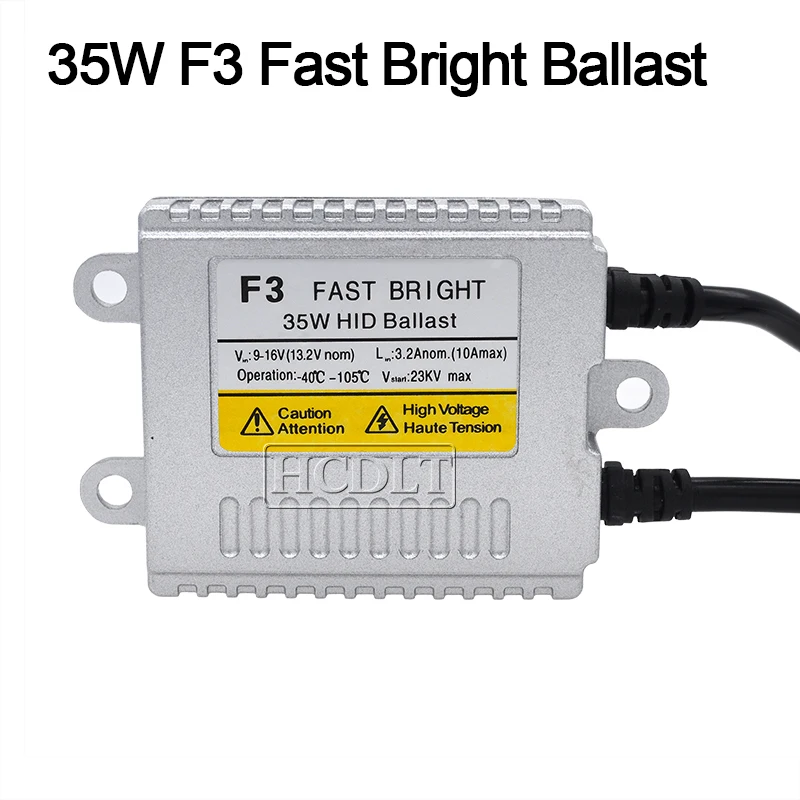 HCDLT 35W Car Light Fast Bright Ballast Kit Xenon H1 H3 H7 H11 9005 9006 9012 D2H Cnlight HID Xenon Lamp Bulb 4300K 5000K 6000K (2)