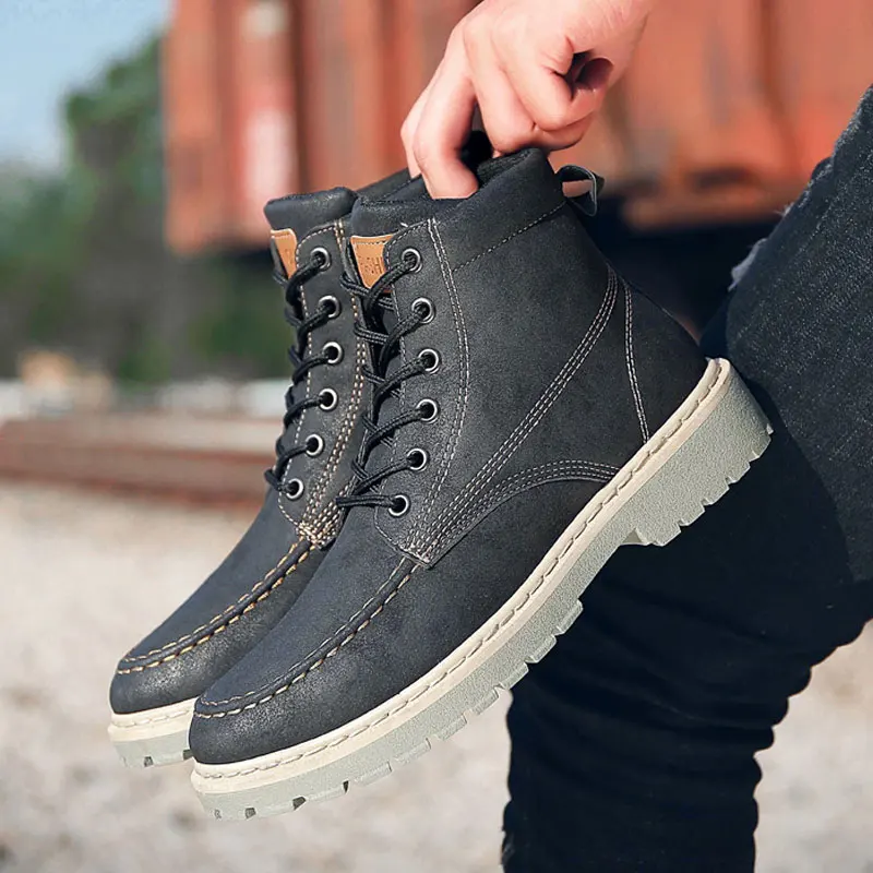 Winter High-top Fashion Martin Boots Snow Shoes for Man Casual Outdoor Boots Travel Military shoes
Winter High-top Fashion Martin Boots Snow Shoes for Man Casual Outdoor Boots Travel Military shoes