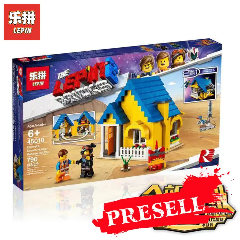 New LEPIN 45010 Emmet's Dream House Rescue Rocket Compatible Legoing 70831 Blocks Bricks Building Model Gifts Educational Toys
New LEPIN 45010 Emmet's Dream House Rescue Rocket Compatible Legoing 70831 Blocks Bricks Building Model Gifts Educational Toys