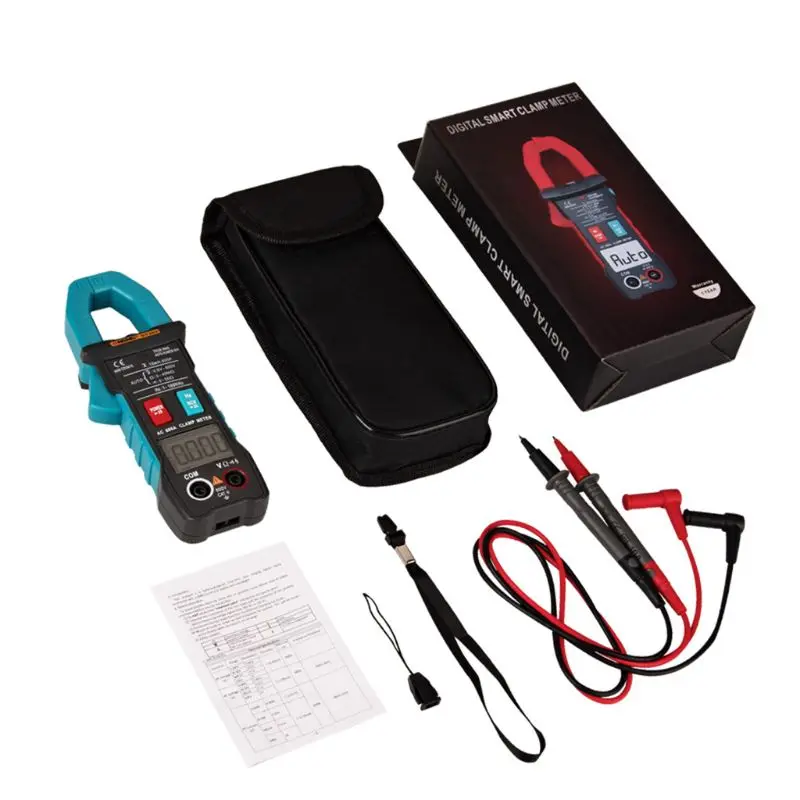 ST203 Digital Clamp Multimeter Ampere 4000 Counts True RMS Amp Current Clamp Meter Voltmeter 600V 600A AC/DC Automatic Range
ST203 Digital Clamp Multimeter Ampere 4000 Counts True RMS Amp Current Clamp Meter Voltmeter 600V 600A AC/DC Automatic Range