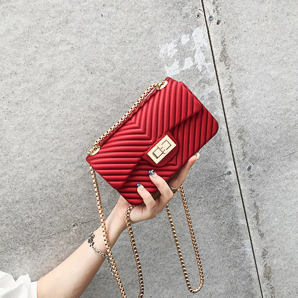 2019 new Crossbody Bag Woman Mini Simple Jelly Mini PVC chain Shoulder Bags Ladies Pure Color PVC Chain Crossbody Bags May7
2019 new Crossbody Bag Woman Mini Simple Jelly Mini PVC chain Shoulder Bags Ladies Pure Color PVC Chain Crossbody Bags May7