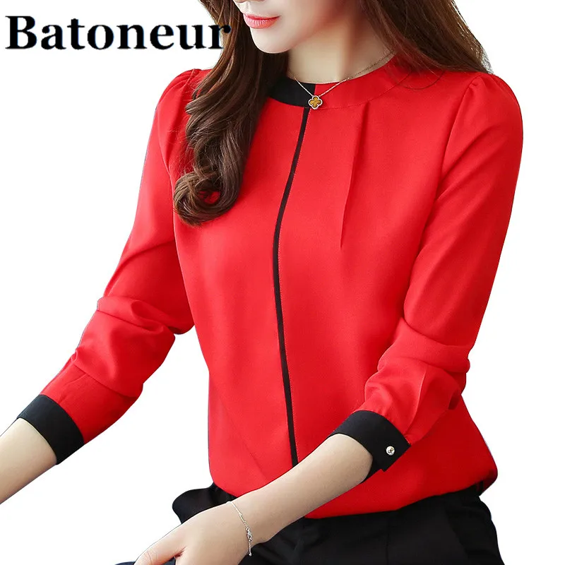 Ladies-Blusas-Blouse-Shirt-2017-Spring-Autumn-Long-Sleeved-Chiffon-Blouse-Elegant-Slim-Office-Lady-Shirt
